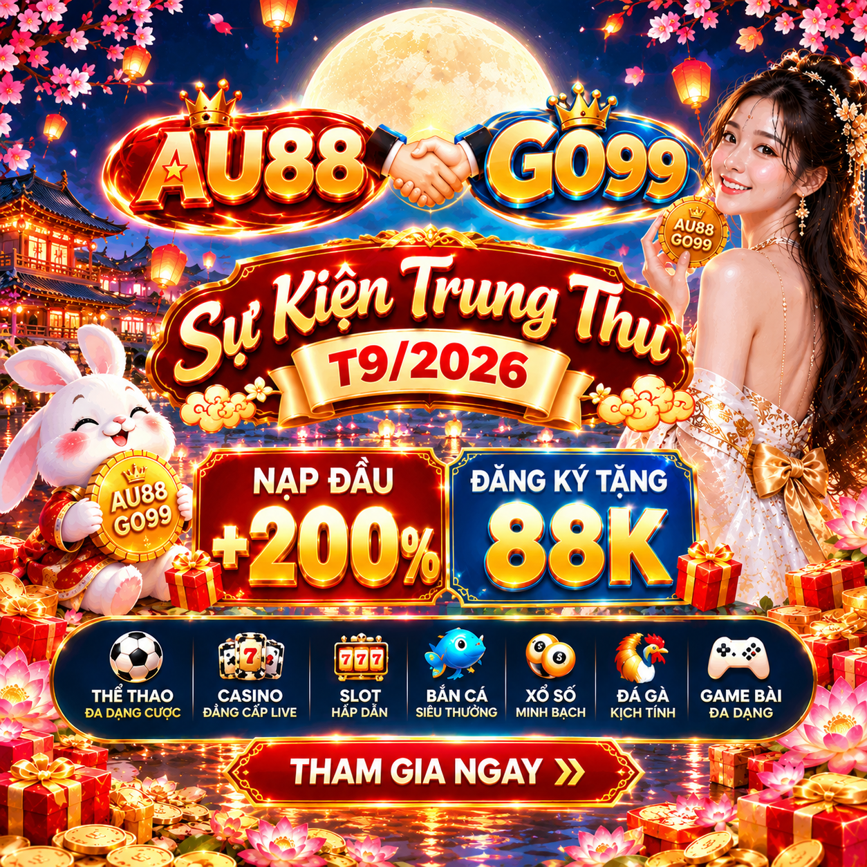 Banner Trung Thu GO99 khuyến mãi hot mobi